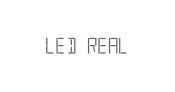 LED Real font thumbnail